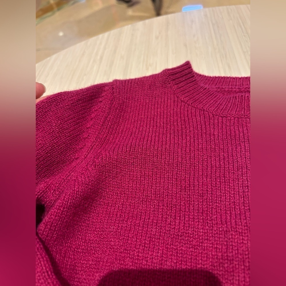 The Row Dewey Girls Sweater Cashmere 4 years old 4YO purple magenta Crewneck - Picture 6 of 13